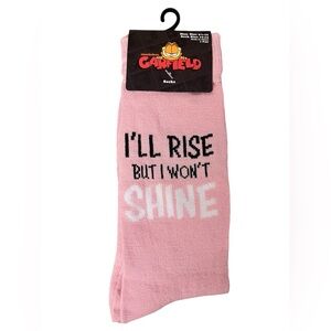 Garfield Pink Crew Socks